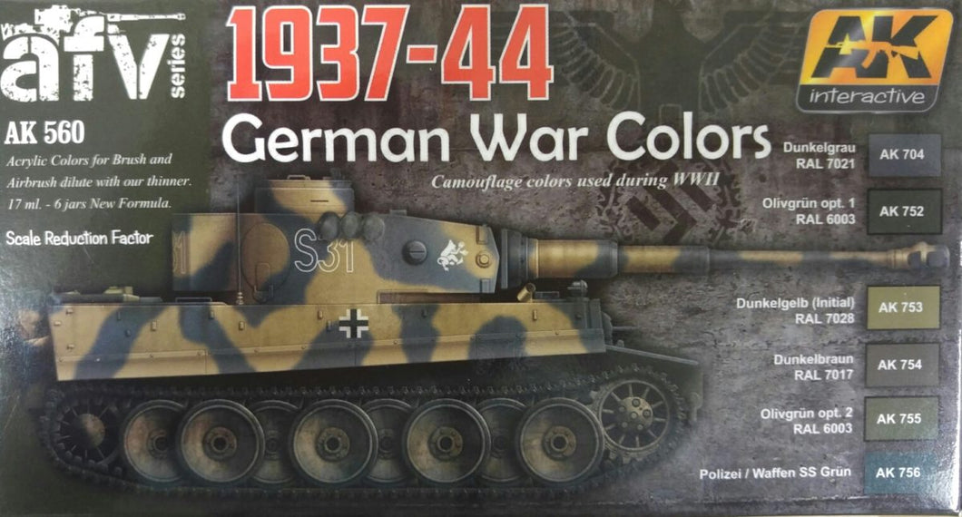 AK Interactive AFV Series 1937-44 German war colors
