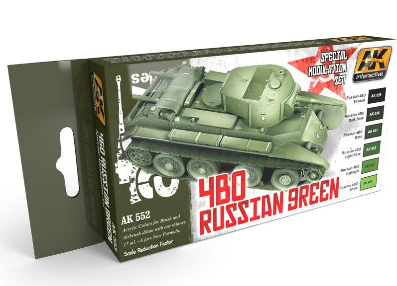  AK-Interactive Russian Modern Green 10ml RC098 - Model Building  Paints and Tools # AK-RC098 : Arts, Crafts & Sewing