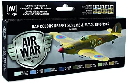 Vallejo Air War color series Raf Desert scheme&M,T,O 1940-45