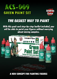 Andrea Color green paint Set