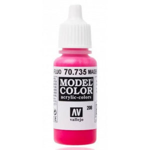 Vallejo Model Color Paints Fluorescent Magenta 70.735