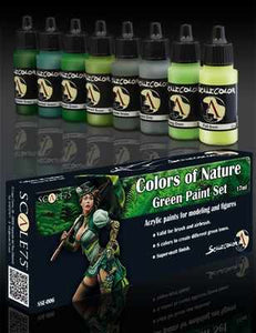 Scale75 Sets Colors of nature Green paint Set SSE-006