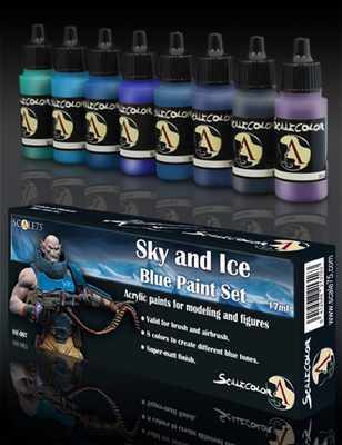 Scale75 Sets Sky and Ice Blue paint set