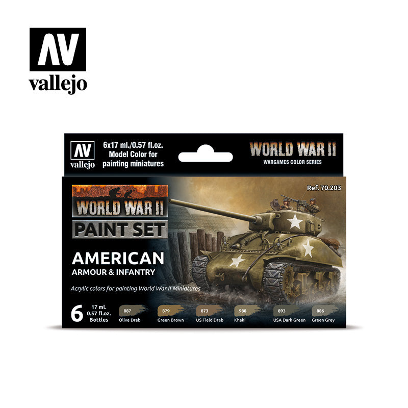Vallejo World war2 paint set American Armour&Infantry