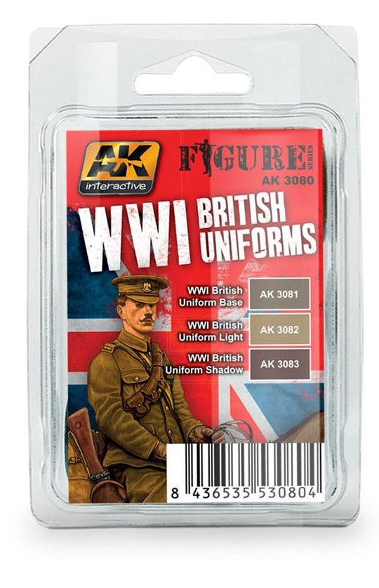 AK Interactive Figure Series sets WW1 British Uniforms